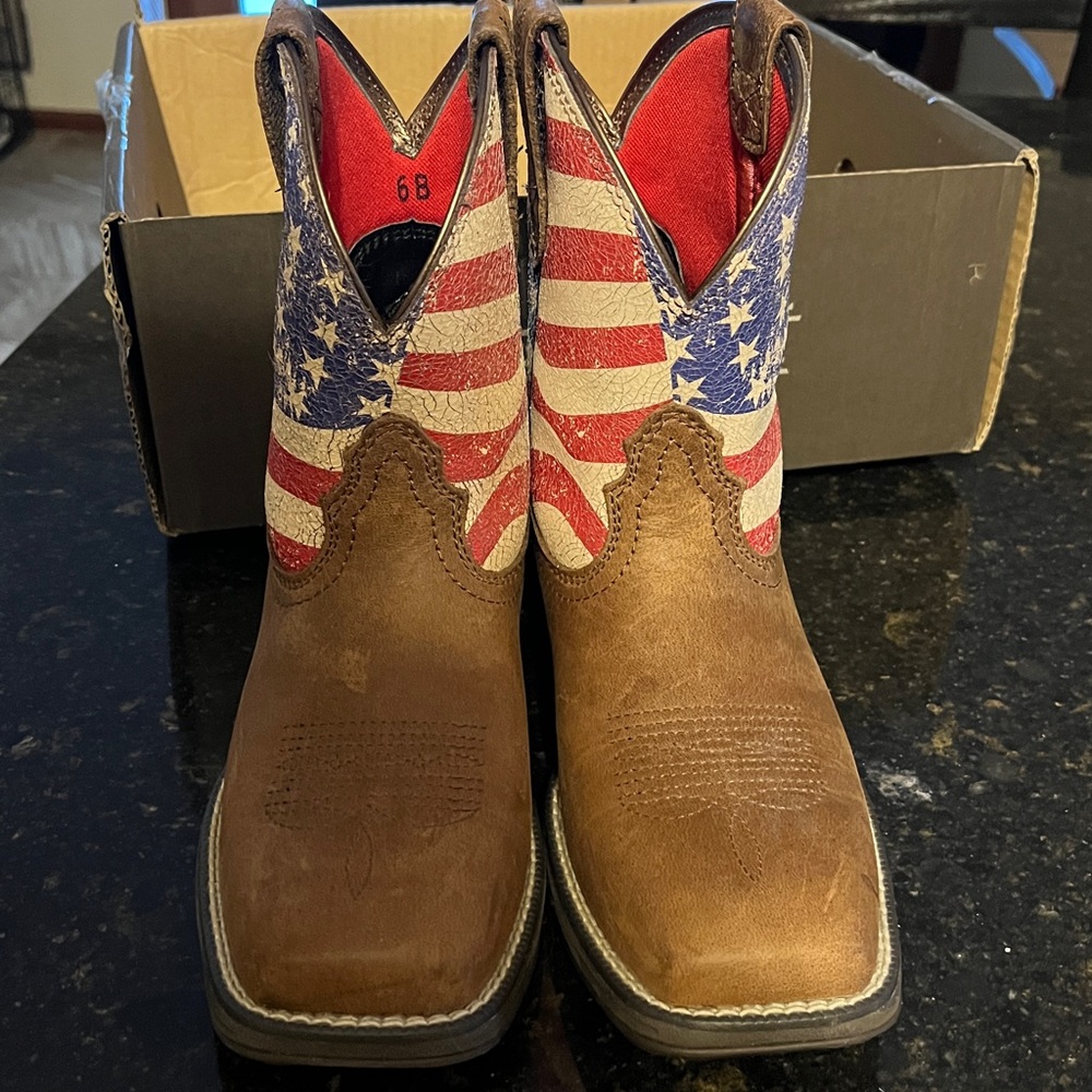 Ariat anthem Patriot red, white&blueAmerican Flag Slip resistant Western Boot